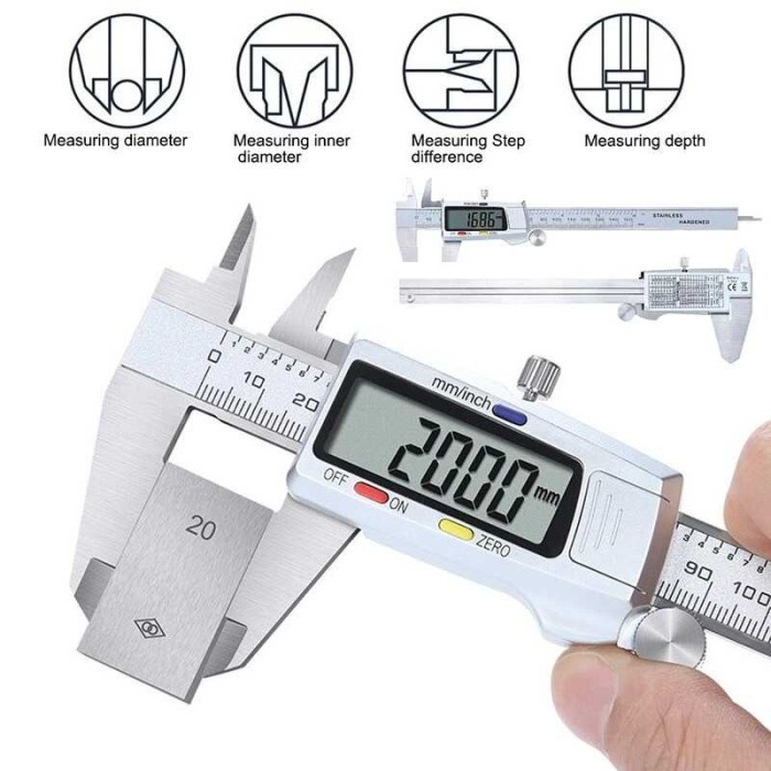 

Sigmat/Jangka Sorong Digital/Digital Caliper Stainless Steel 150Mm