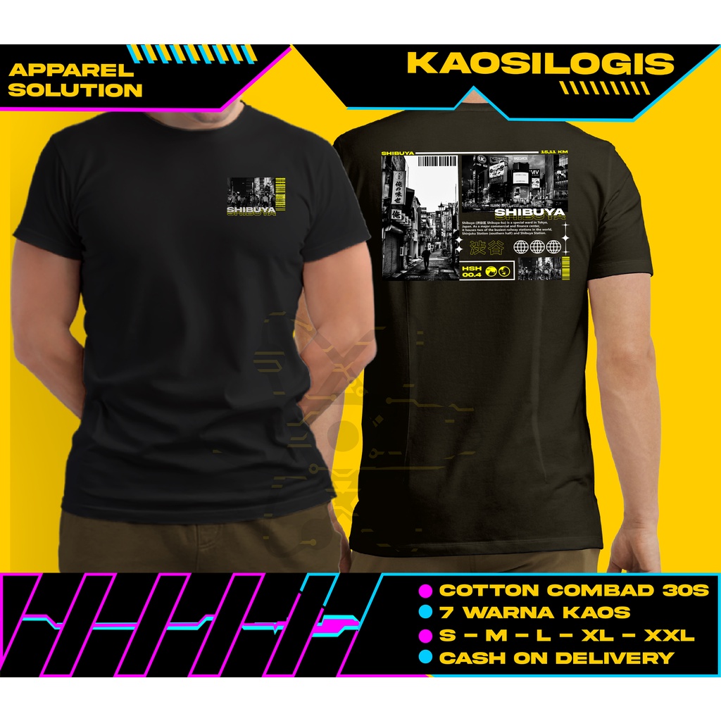 Kaos Shibuya Tokyo Culture Streetwear - Kaosilogis