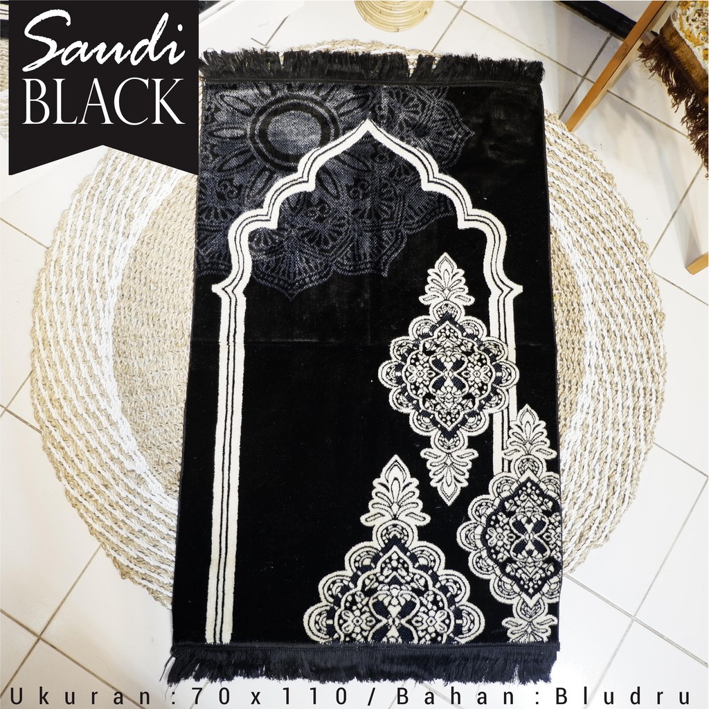 Sajadah Turki Turkey Kiswah Black Sejadah Hitam Super Premium