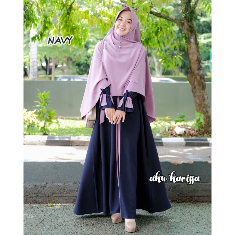 Gamis Azni ORI AKU KARISSA #gamisitycrepe #berlabel ori