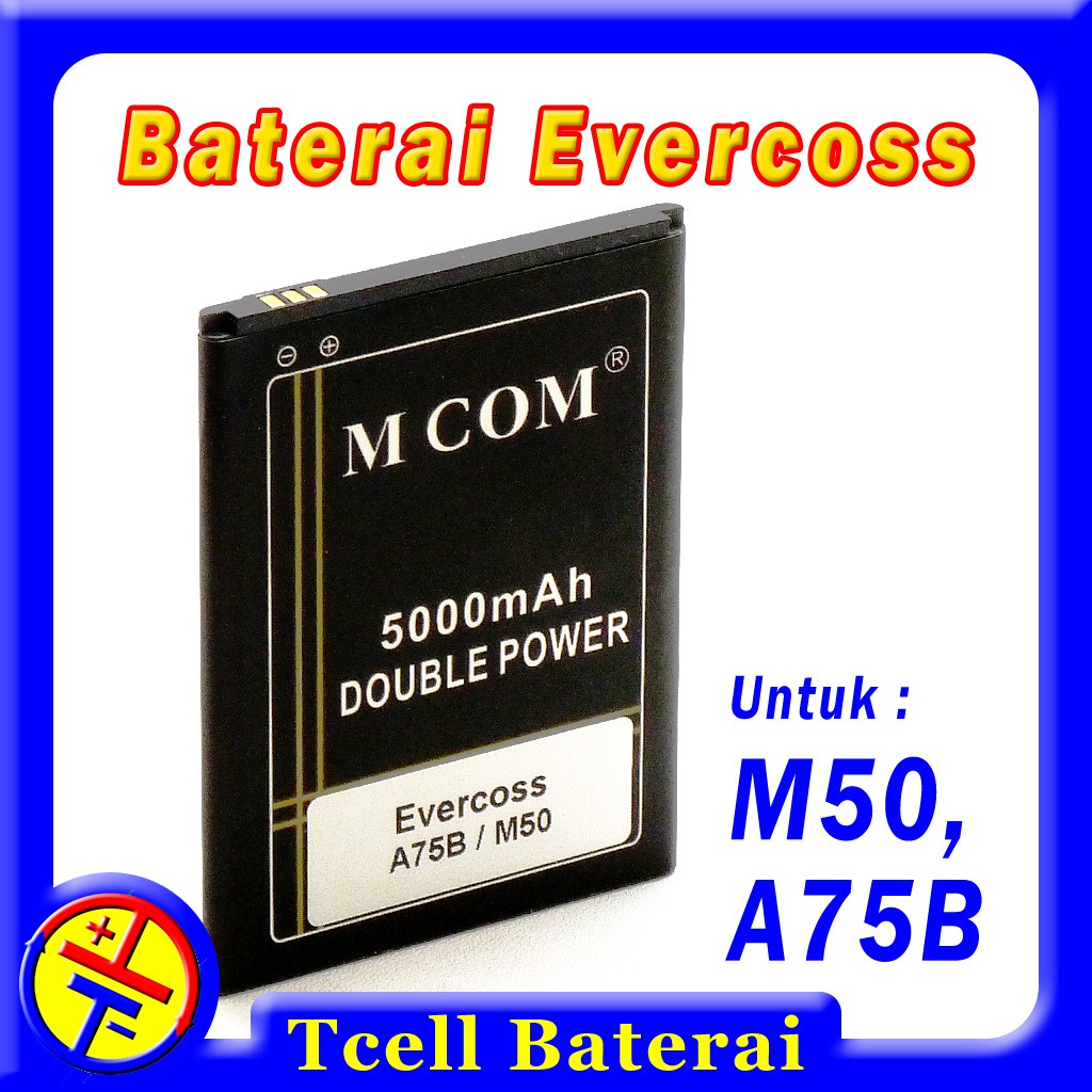 Baterai Evercoss M50 A75B Mcom Batre M50 Star batrai M50A
