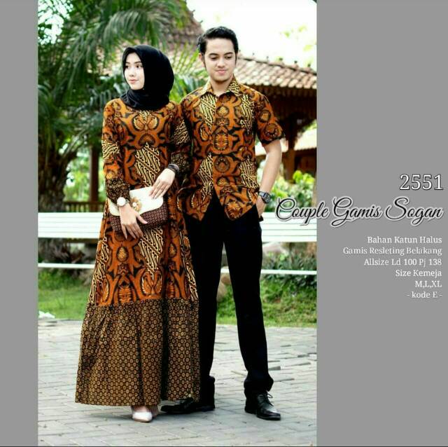 Maura couple - Sania Ruffle Batik Couple Ori Ndoro Jowi DNT