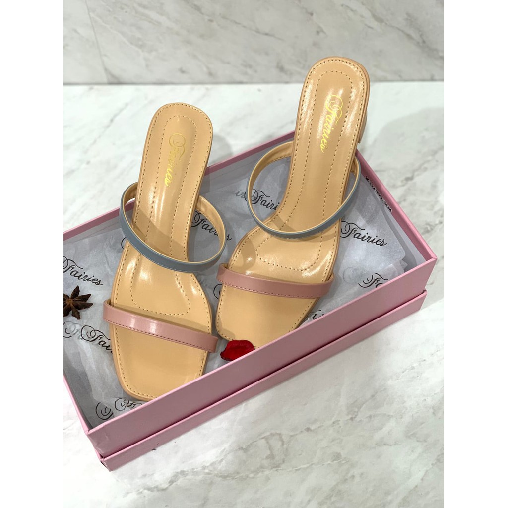 [7.7 Boombastis Sale⚡] - SEPATU WANITA MYCENA FS01 BLOCK HEEL SANDALS