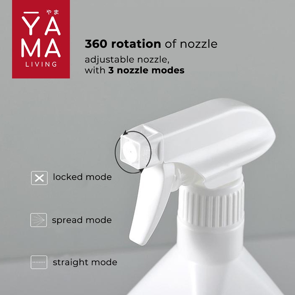 YAMA KAZA 360 Degree White Spray Bottle Botol Refill Pembersih Multi fungsi 300 500 ml