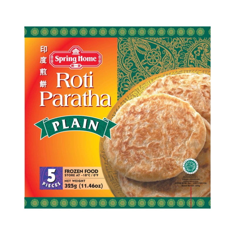 

TYJ Spring Home Roti Paratha Plain & Onion 300 Gram