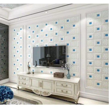 TERLARIS Wallpaper 3D Modern Foam Batik BRICKFOAM BATIK PLAFON WALLPAPER MU