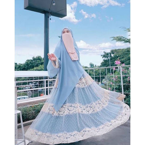 GAMIS BRUKAT MODERN TERBARU GAMIS BROKAT GAMIS PREMIUM BORDIR GAMIS KONDANGAN GAMIS SYARIMAXY ROSELA