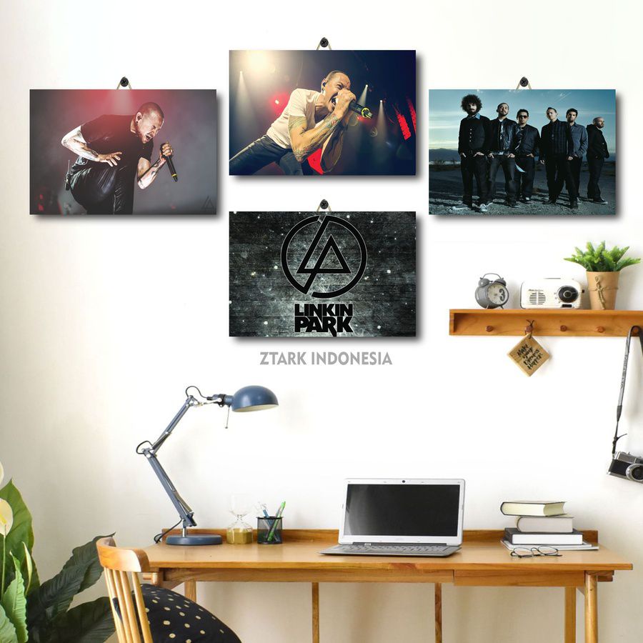 DEKORASI RUANG BAND GAMBAR LINKIN PARK 20X30 3DQCZ/LBDEK/ DEKORASI KAMAR BAND CHESTER LINKIN PARK / 