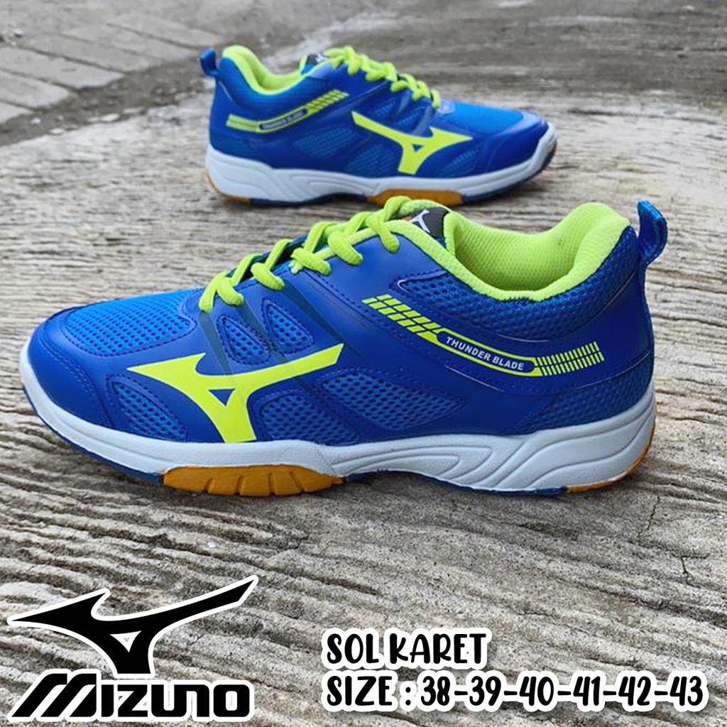 Sepatu Pria Olahraga Mizuno Thunders Sepatu Badminton Sepatu Olahraga Indoor Outdoor Pria Original