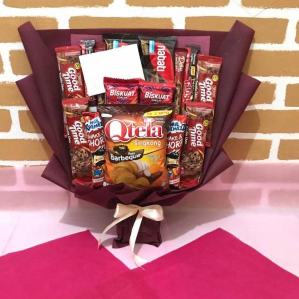 

fznj BQ030 (READY STOCK) BISA KIRIM DI HARI YANG SAMA -BOUQUET SNACK / BUCKET SNACK / BUKET MAKANAN / SNACK BUKET- Stock Limit