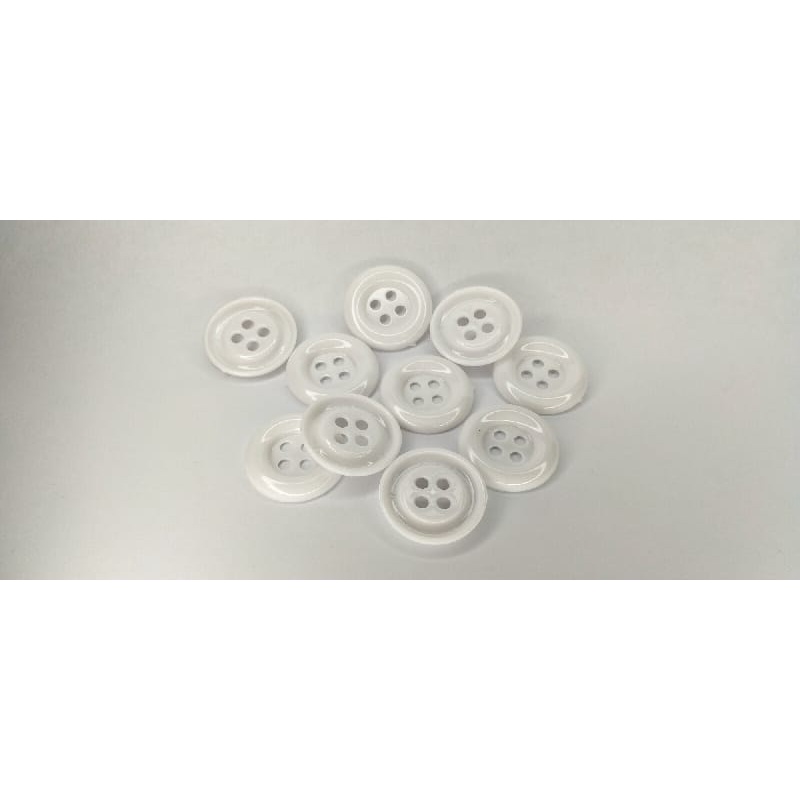 Kancing Besar Jumbo WARNA PUTIH baju konektor masker Mainan Edukasi Anak Montessori Meronce Scrapboo