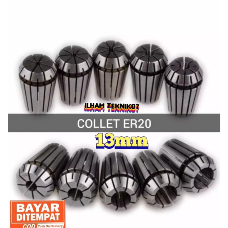 collet ER20 13mm Chuck collet ER20 13mm penjepit bor penjepit endmill untuk Arbor mesin Milling cnc 