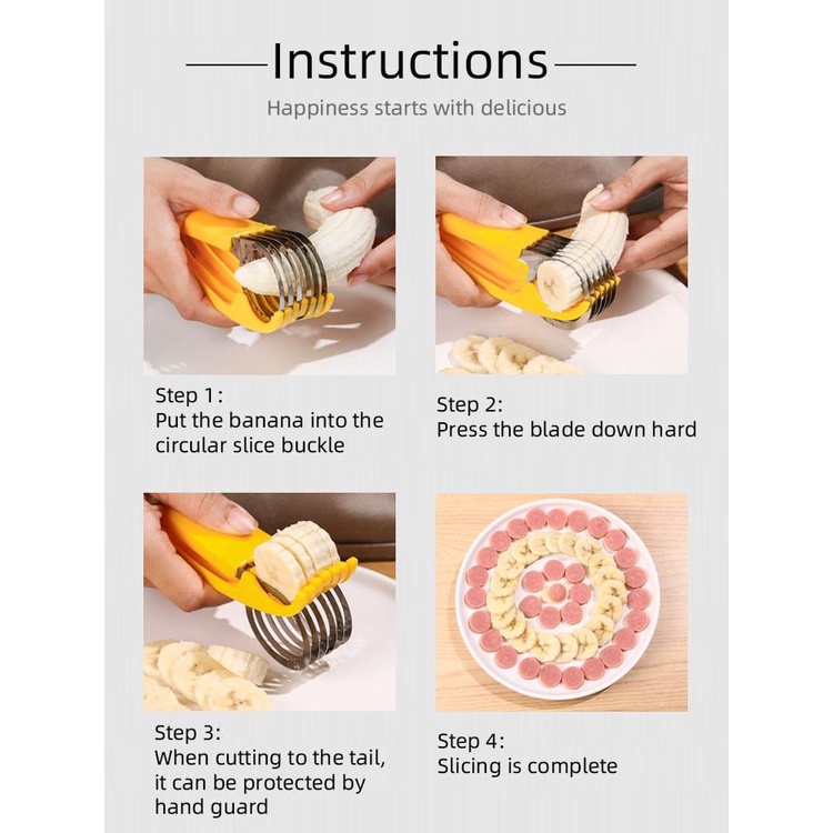 ALAT PENGIRIS / PEMOTONG PISANG ATAU SOSIS BANANA SLICER (JAYA ACC)