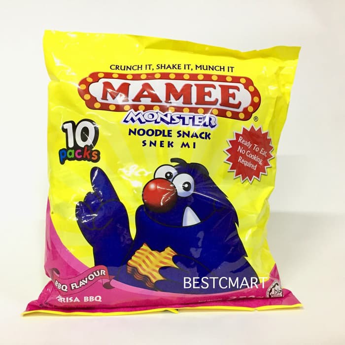 

MAMEE MONSTER NOODLE SNACK BBQ FLAVOUR ~ kp916