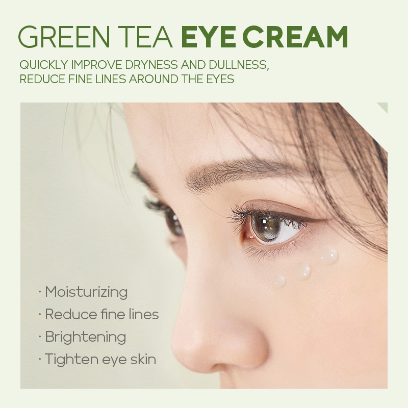 BPOM Fenyi Green Tea Eye Cream Sachet Menghilangkan Kantung Mata Mengencangkan Kulit Memperbaiki 2g