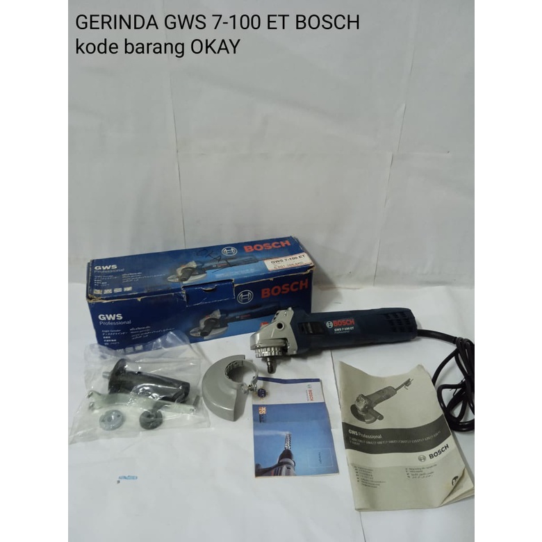 OBRAL BOSCH Mesin Gerinda Heavy Duty Angle Grinder GWS7-100ET GWS 7-100ET Bosch