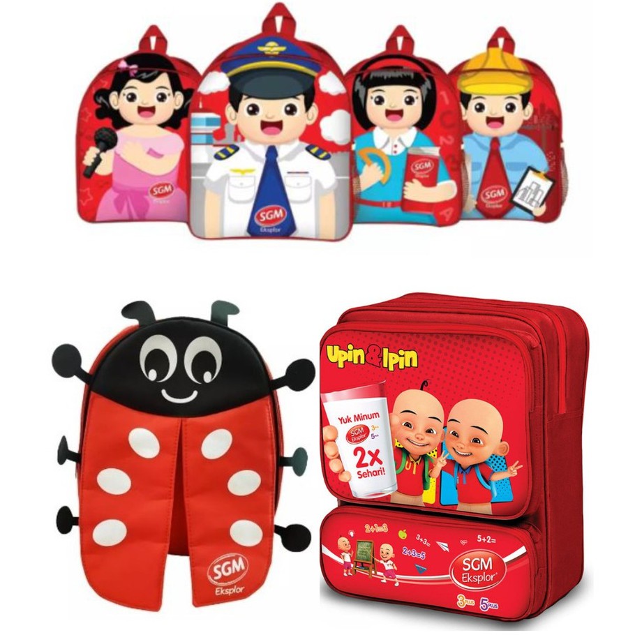 Tas Ransel SGM Upin-Ipin/ Tas Kumbang/ Tas Ransel generasi maju