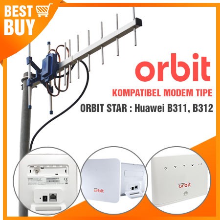 Antena Yagi Orbit Star Huawei B311 | Modem Router Orbit Star 2 B312
