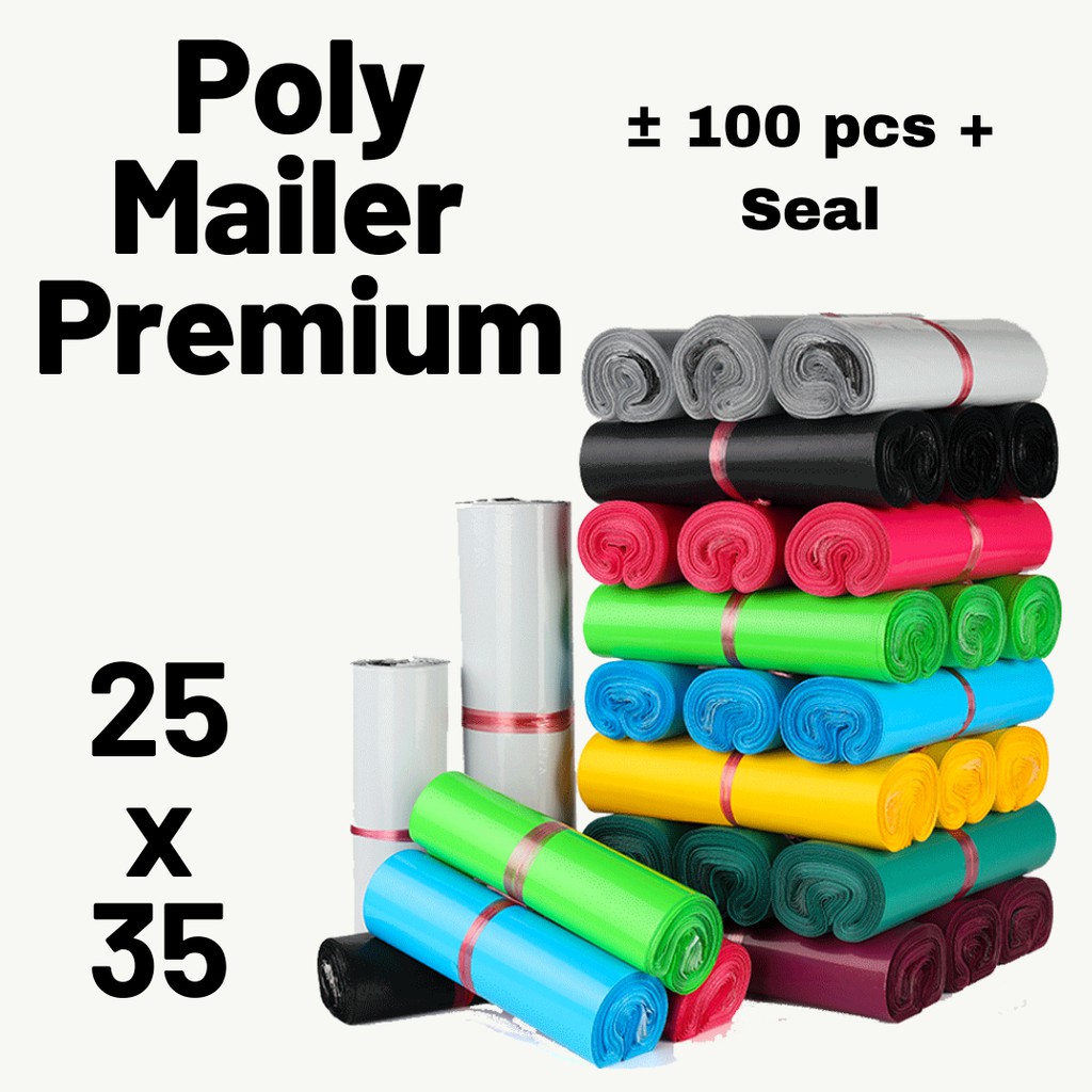 

Polymailer PREMIUM PACKING 25X35 cm PINK n WHITE ISI ± 100