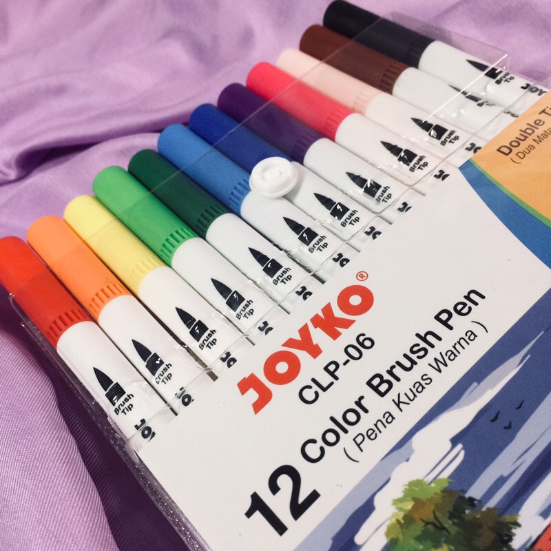 

Joyko Color Brush Pen set isi 12