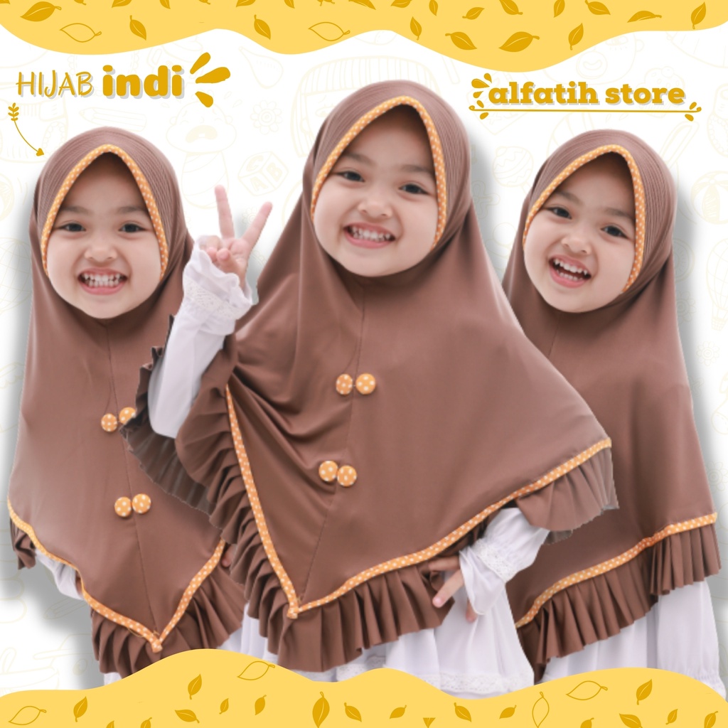 hijab anak indi 3-7tahun Jilbab anak bagus lucu murah hijab anak tanggung kerudung anak termurah hijab jersey Jilbab Anak Arini hijab anak terlaris