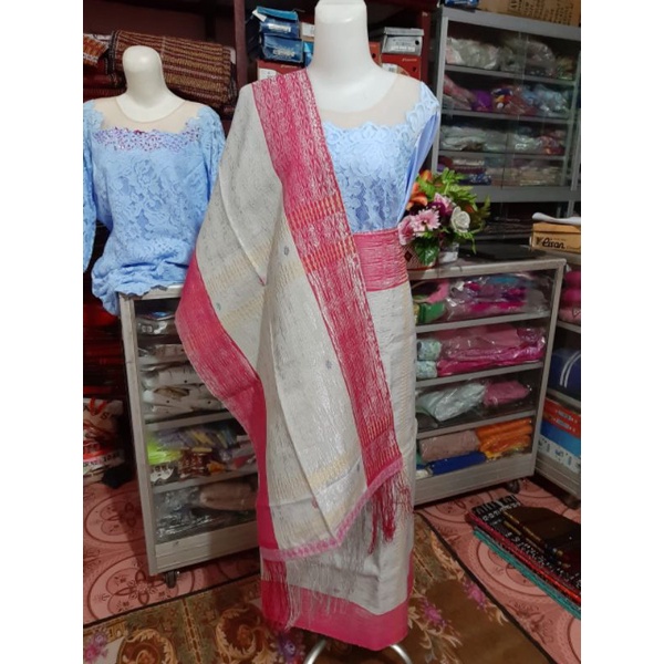 DIJAMIN RAPI BERKILAU - SELENDANG SIRAT KRISTAL - SONGKET PIALA KOSONG MANDAR ULU TORUS BENANG PURAD