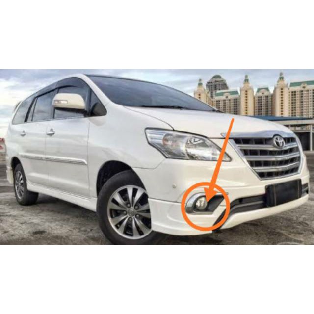 Lampu Kabut/ Fog Lamp Toyota Innova 2012-2016 ( 1 set lengkap dgn ring fog lamp, kabel rellay set dan switch on / off )