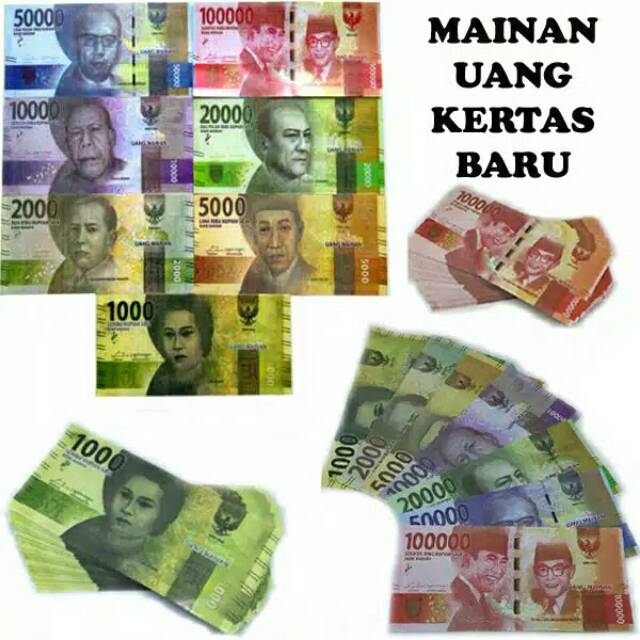 ALZ Miniatur Uang Kertas Edisi Baru Bahan Mahar Mainan Edukasi Anak