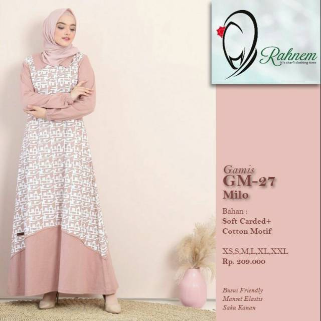 Gamis Busui - Gamis Pastel Busui - Gamis Rahnem Original