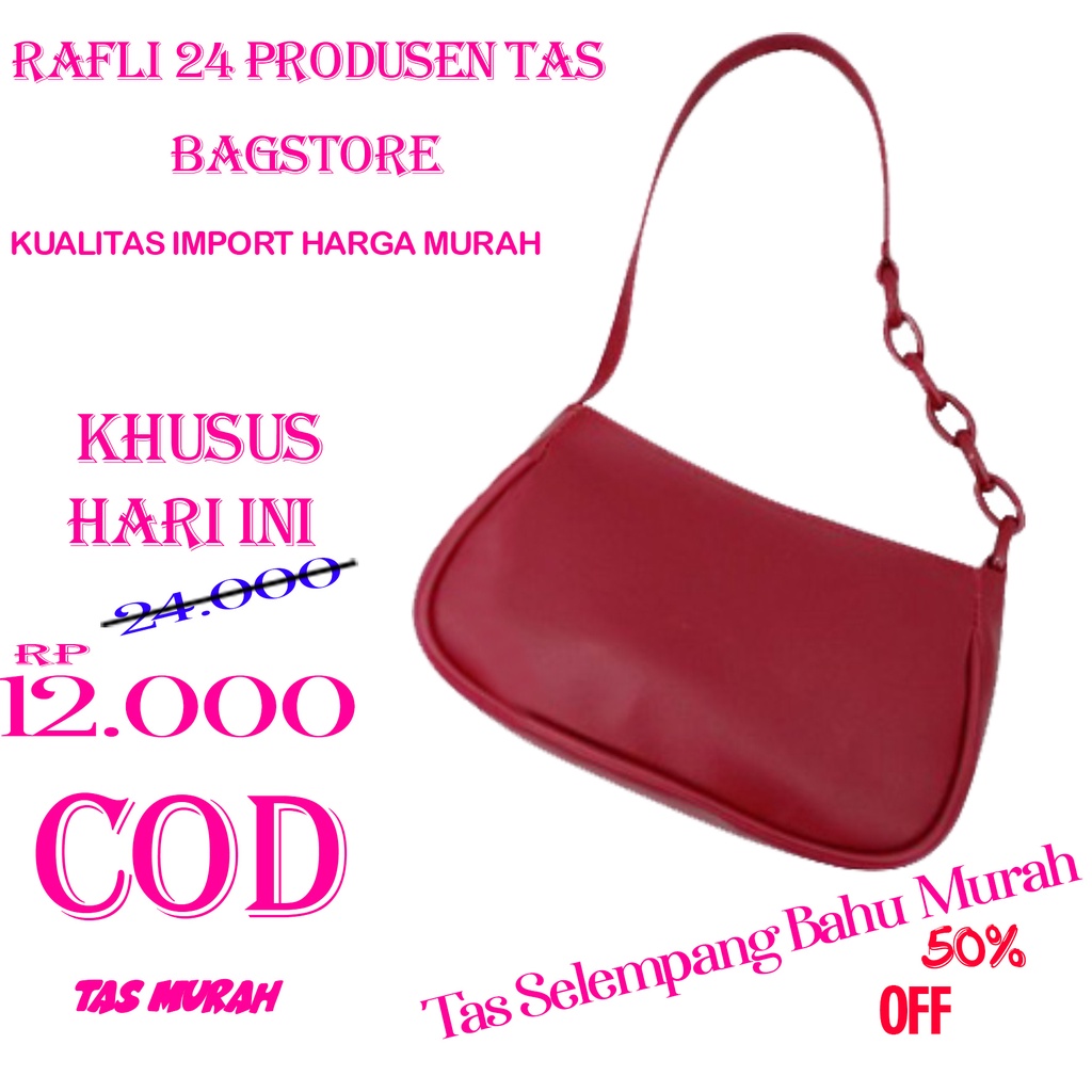 Tas Retro Rantai Selempang Wanita Shoulder Bag Wanita Tas Bahu tas rantai wanita bahu murah kekinian