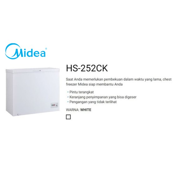 Chest Freezer MIDEA HS-252CK [200 Liter]