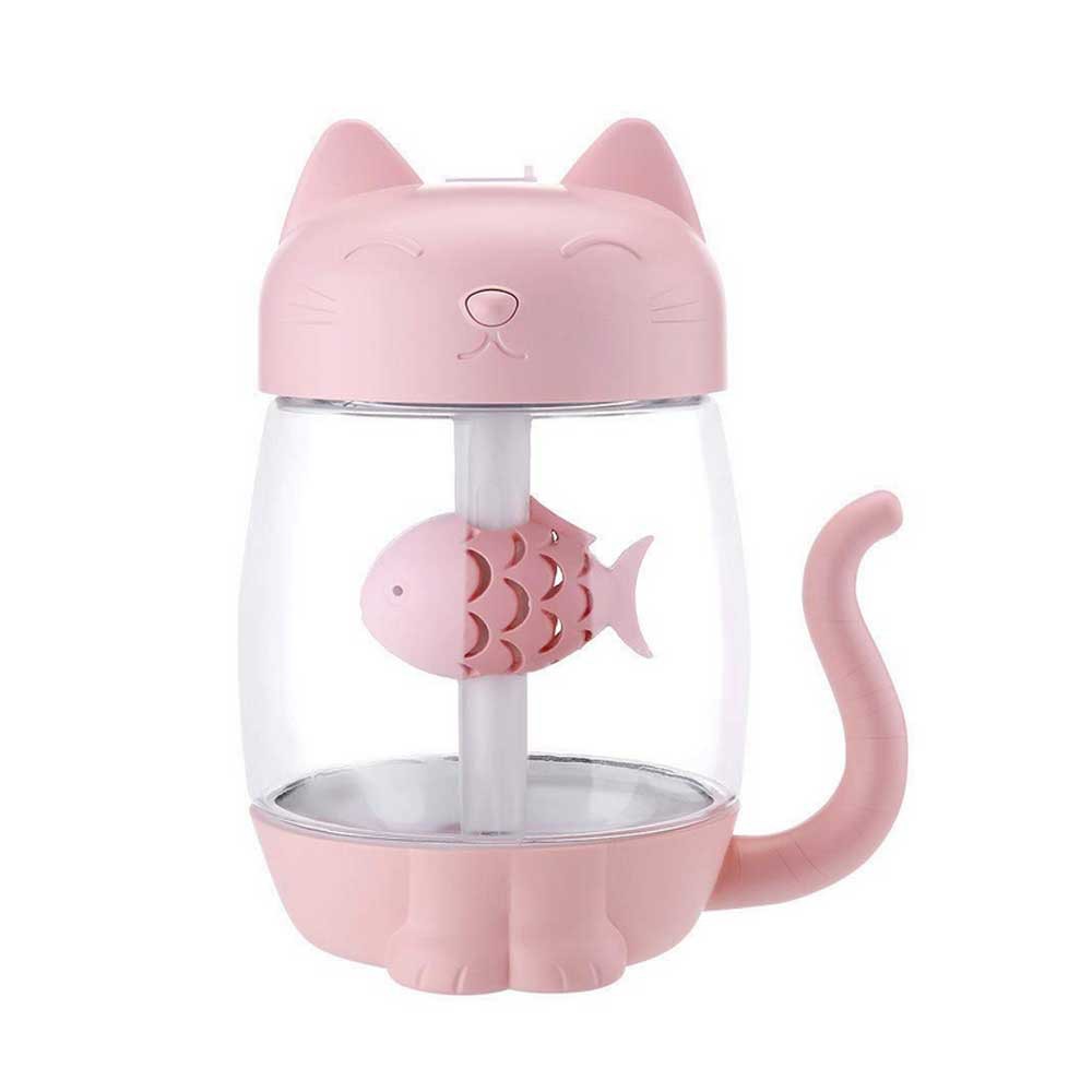 BISA COD Pelembab Udara Penyejuk Ruangan Air Humidifier Aroma Therapy 3 in 1 CatKitty 350ml with Fan