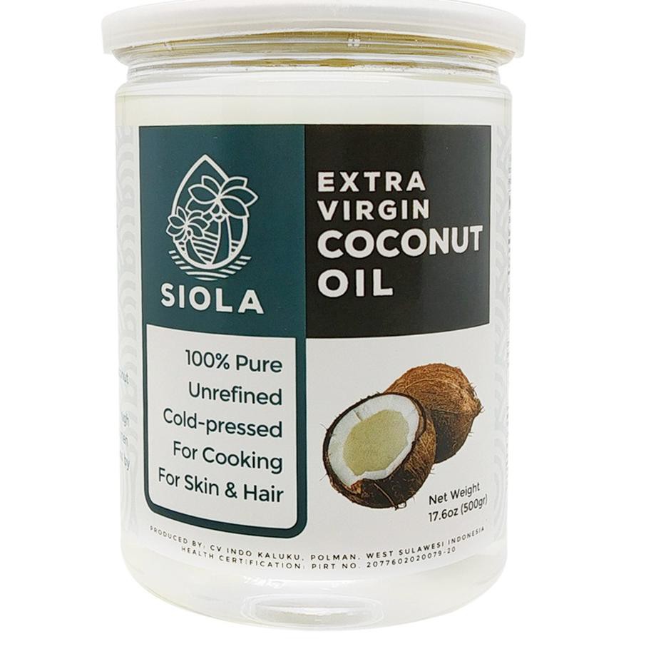 

HITZ 2021 Siola - Virgin Coconut Oil 550ml - Minyak Kelapa Murni Alami - Organik - Fresh VCO - EVCO