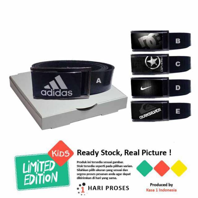 Ikat Pinggang Anak Laki-Laki Model Sport/Ikat Pinggang Bahan Kulit