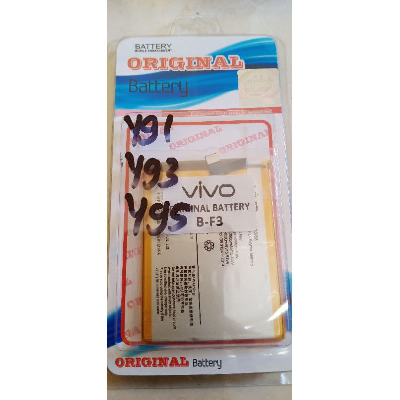 baterai Tanam Vivo Y91 Y93 Y95 Battry Tanam Vivo Bf3 Original