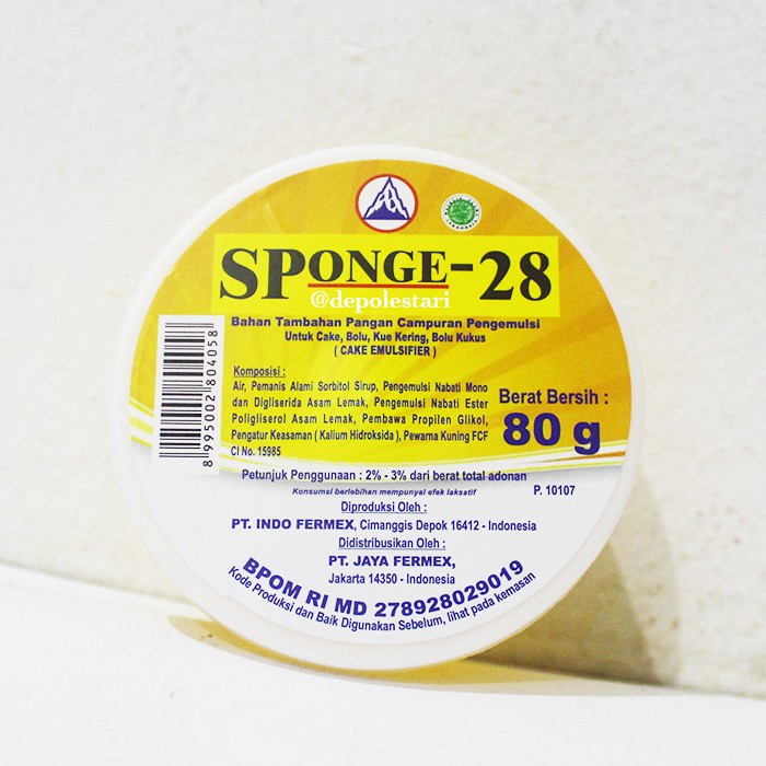 

Sponge 28 (SP28) 80Gram