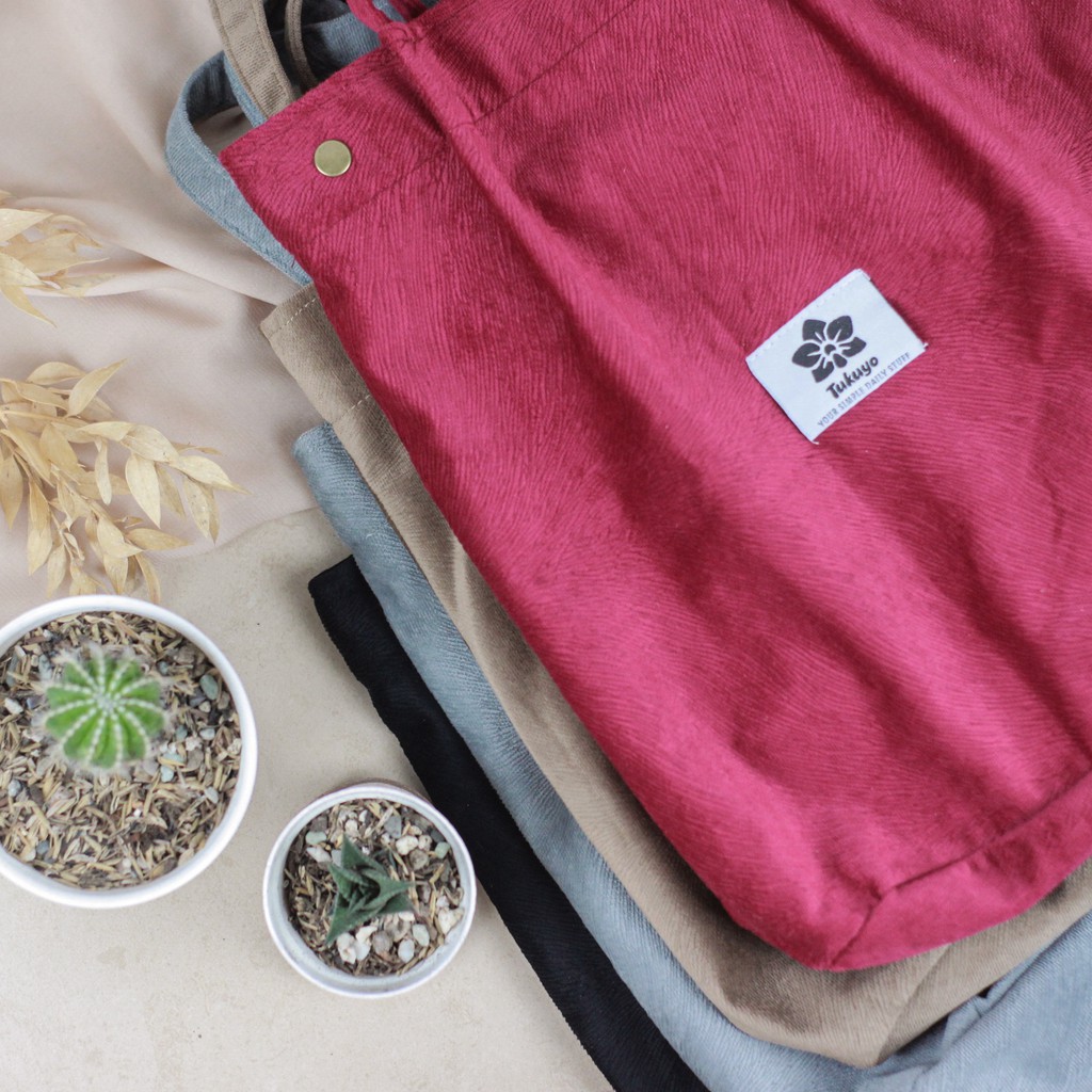 Tukuyo Dianti Tote Bag Korean Style Local Brand Real Pic