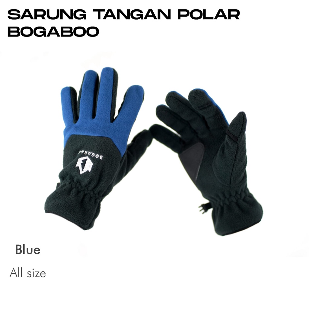 Bisa (COD) Sarung Tangan Gunung Polar Fleece Gloves Thumbal Sarung Tangan Camping Gunung