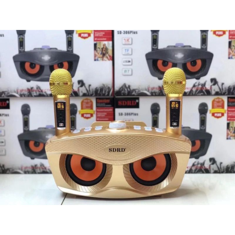 SPEAKER BLUETOOTH KARAOKE 2MIC nya lcd ya guys cek perbandingan geser foto ke2
