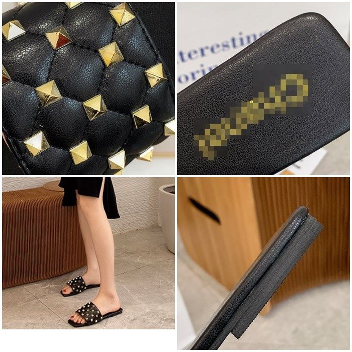 JSSM 222 (SIZE 36-40) RISCE SANDAL FLAT KULIT IMPORT WANITA CEWEK PEREMPUAN JAKARTA BATAM