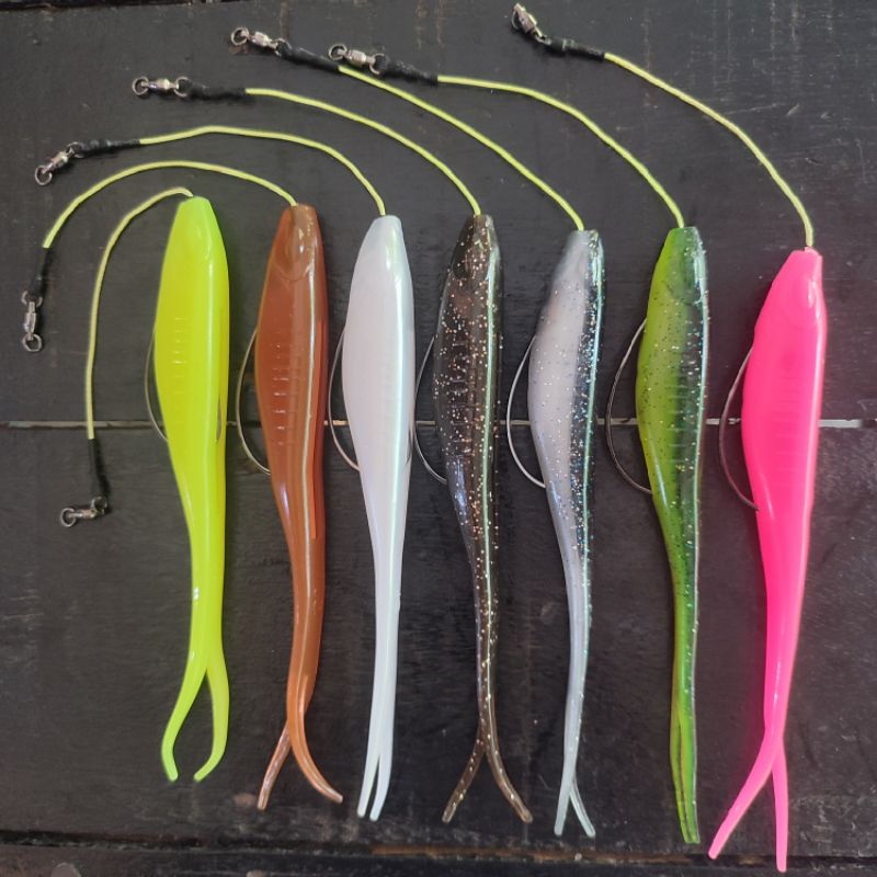 SILENCER SOFT PLASTIK REPLIKA TINGGAL PAKAI 17.5CM 20GRAM HOOK 5/0