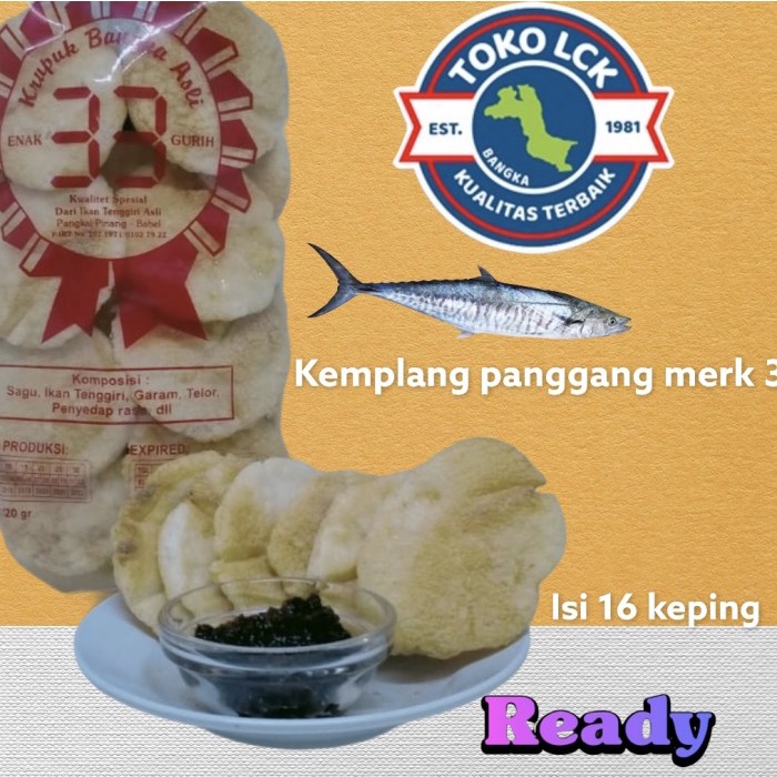 

MURAH kemplang bakar merek 33 asli Bangka dari toko LCK