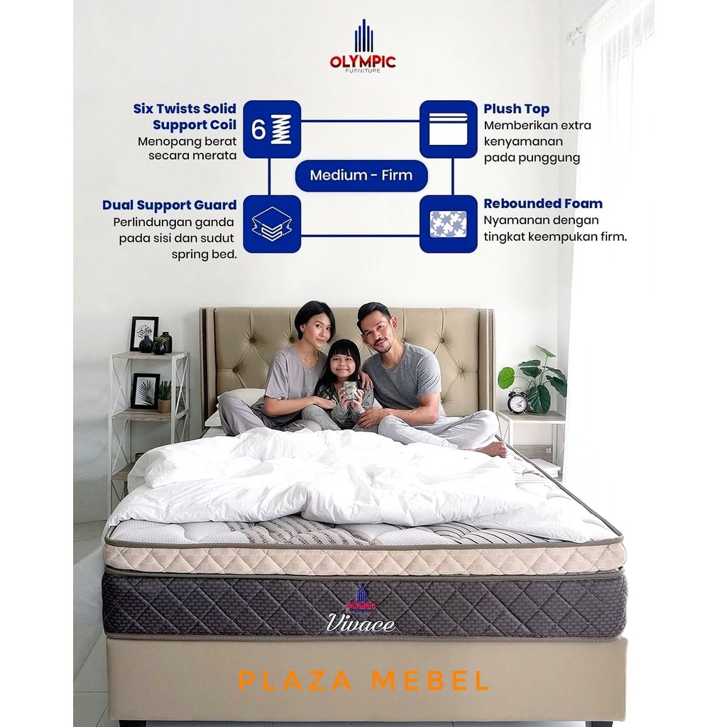 SET Springbed Olympic Vivace POCKET Spring ( FULLSET )