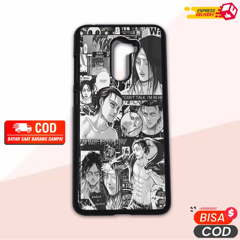 MAKMUR - Zero Case - Custom Case Casing Hardcase Poco F1 - Motif Komik AOT