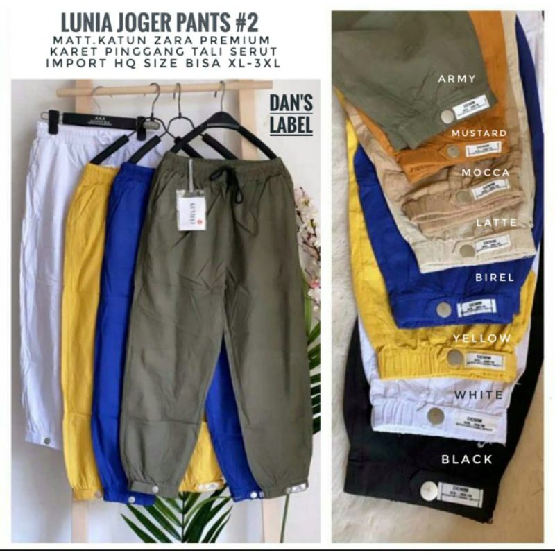 LUNIA JOGER PANTS #1 #2 KATUN ZARA IMPORT BY DANS LABEL