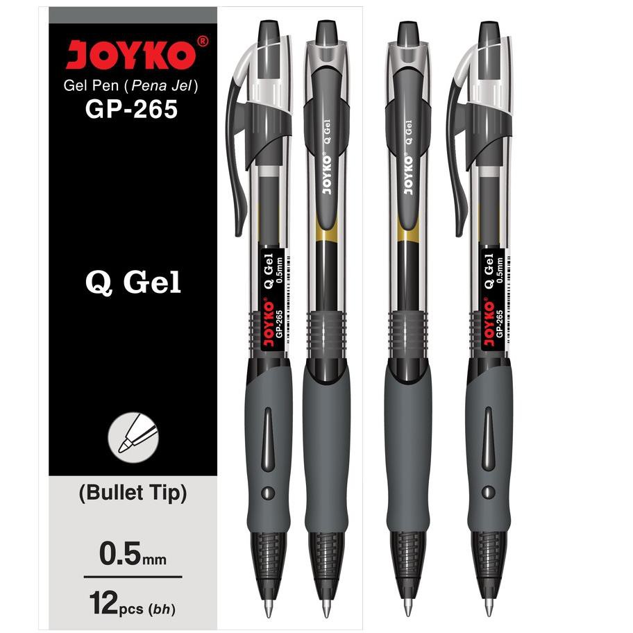 

RR8 Gel Pen / Pulpen / Pena Joyko GP-265 / Q Gel / 0.5 mm / 1 BOX 12 PCS Terbaru