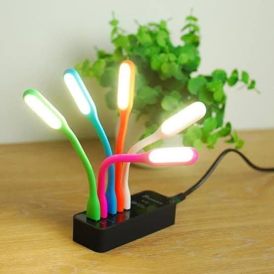 Lampu USB LED Portable Flexible Stik Lamp Stick Lampu Baca Sikat Gigi