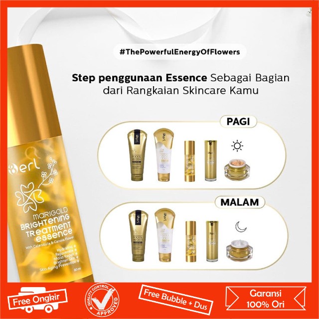 Marigold Brightening Treatment Essence Menutrisi Kulit Menghidrasi Kulit Mengandung Vit E by B ERL