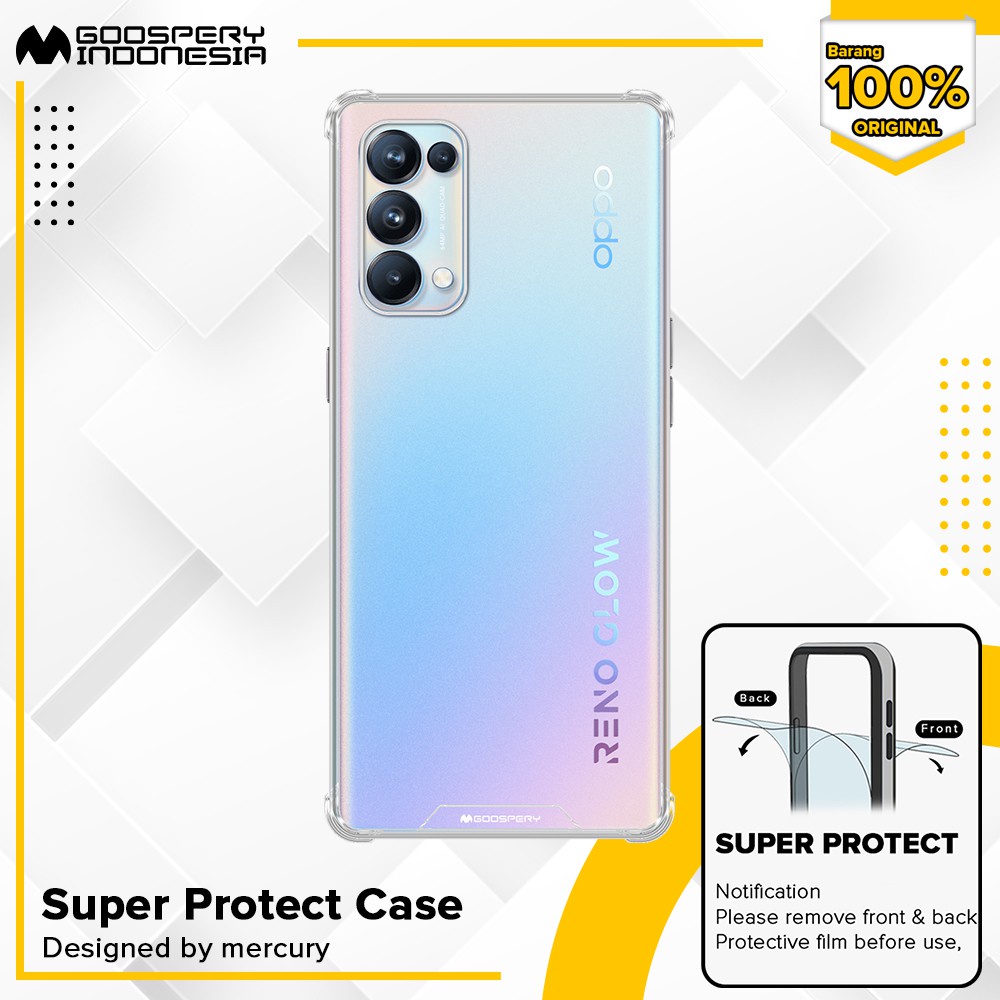 Casing OPPO Reno 5 Reno5 4G 5G Case Clear Hard Cover Super Protect Premium Original Transparent GOOSPERY