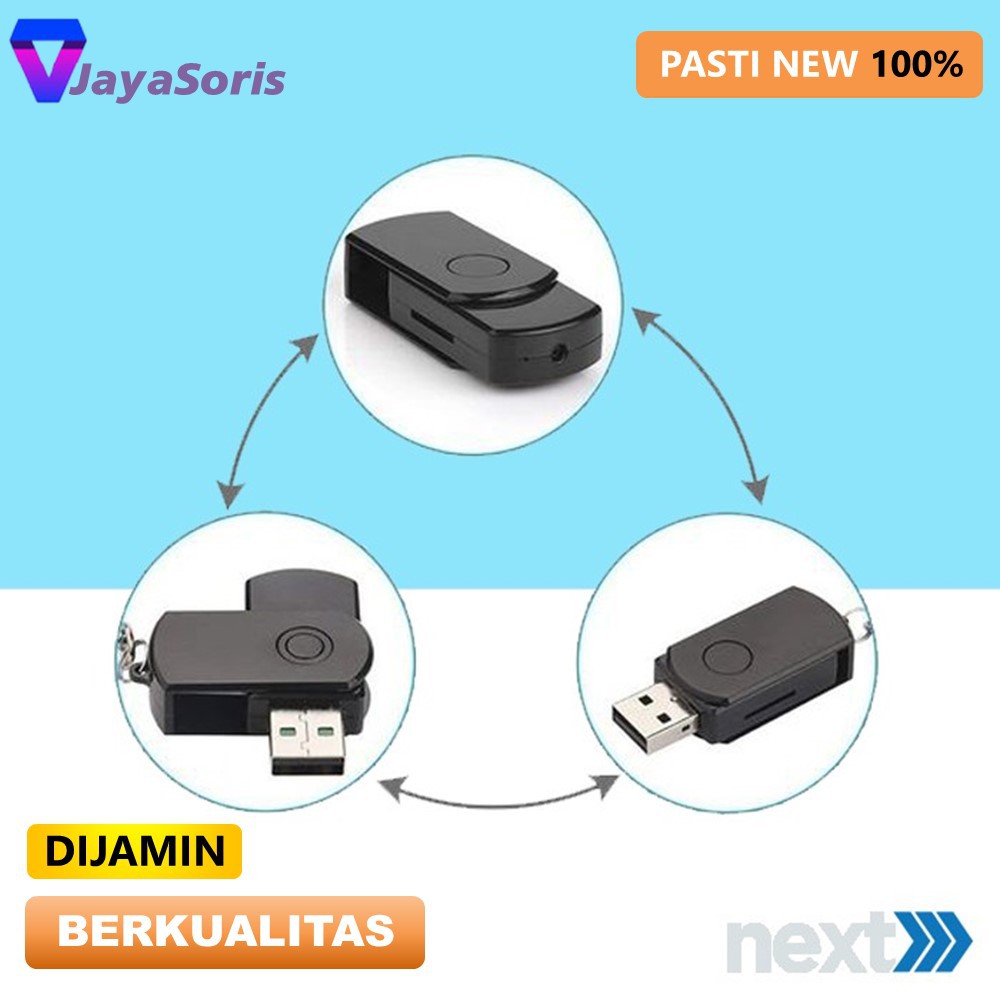 KAMERA PENGINTAI MINI TERSEMBUNYI CAMERA CCTV KECIL MINI TANPA KABEL SPY CAM CAMERA BENTUK USB JS132